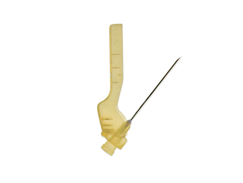 Sterile Hypodermic Safety Needle Yellow - 19G 1.1 x 38 mm