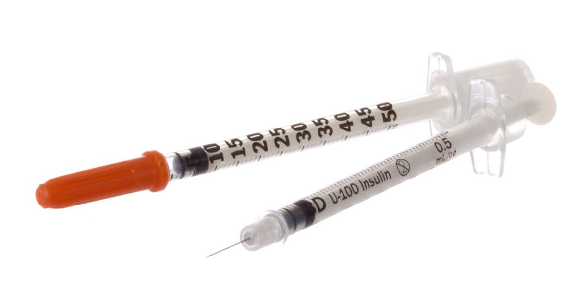 BD Micro-Fine+ 0.5ml Insulin Syringe & Needle 29g x 12mm (1/2") (200)
