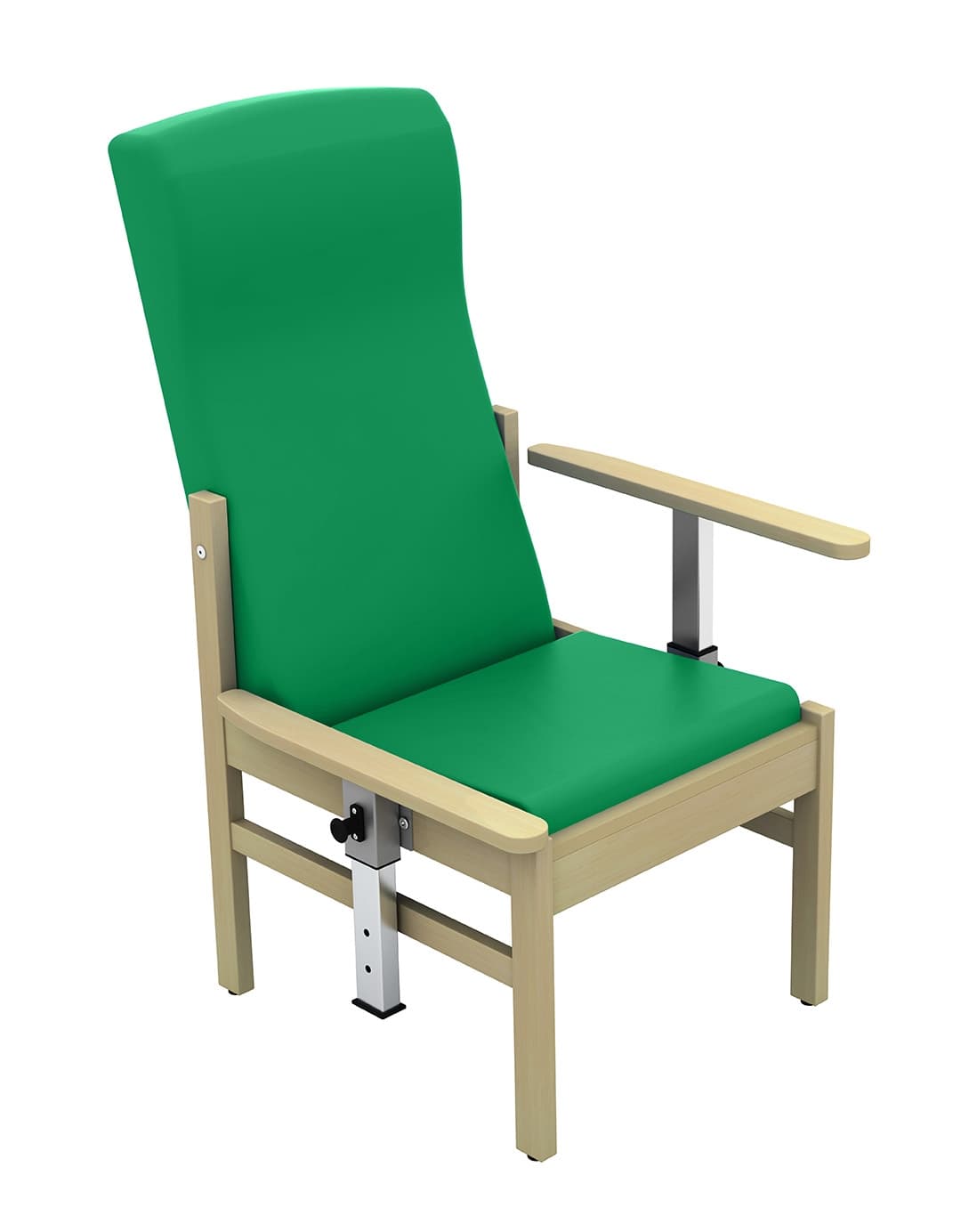 Atlas - High Back Arm Chair with Drop Arms (Vinyl) Green