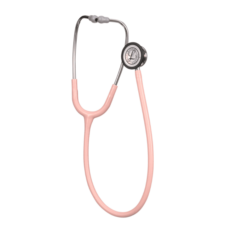 Classic III Monitoring Stethoscope Standard Finish Chest Piece - Satin Finish Champagne Rose Tube
