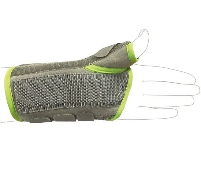Chaneco Paediatric Wrist Thumb Splint Grey - Small Right
