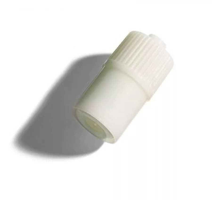 White Male Luer-lock Stopper (latex free) / Injection cap (100) White Male Luer-lock Stopper (latex free) / Injection cap (100)
