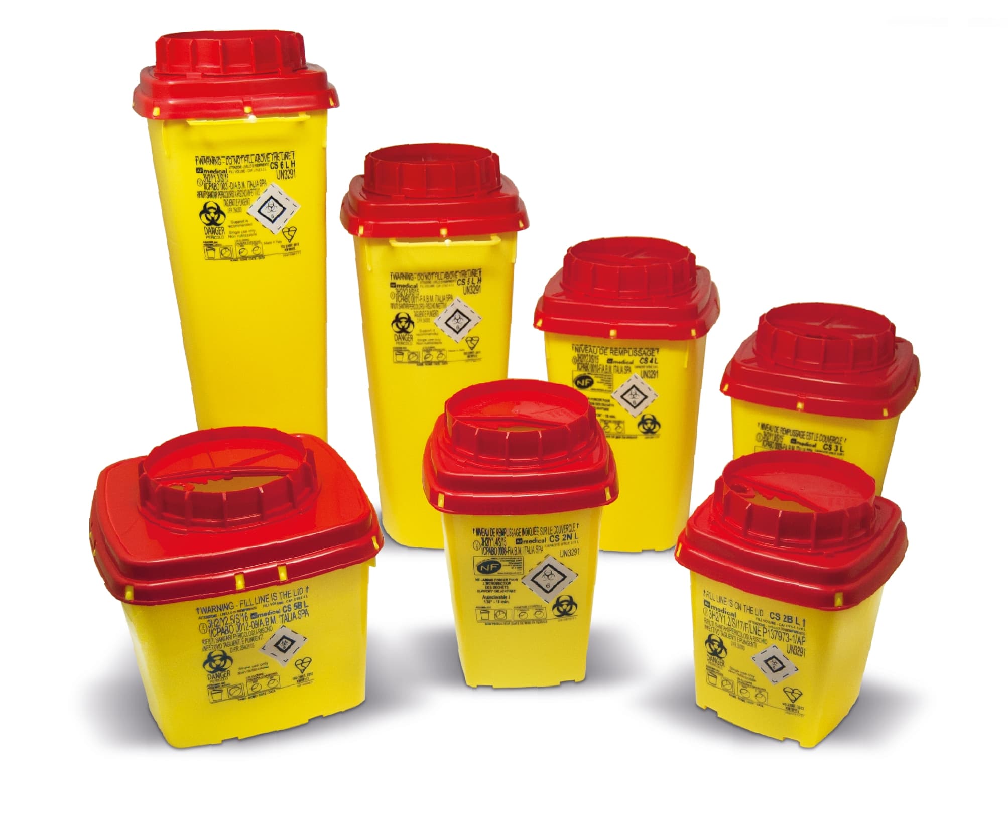 Sharps Containers - CS Line - Square Sharps Containers - CS Line - Square