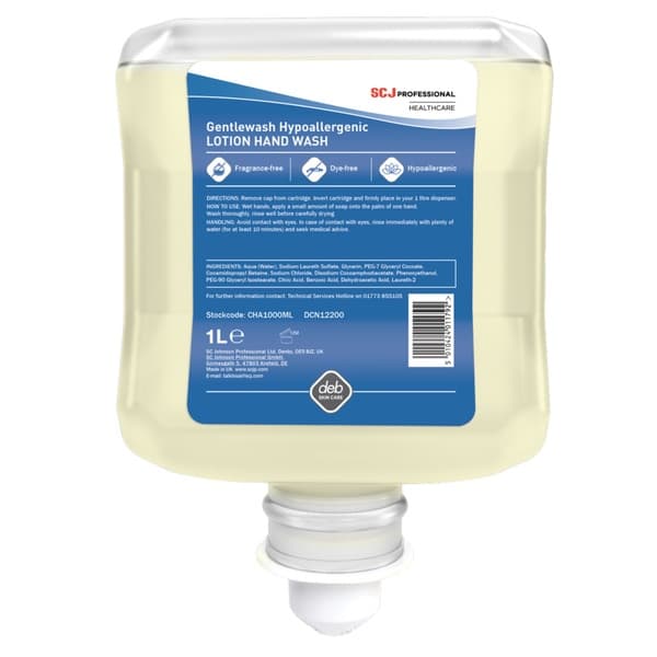 Cutan Gentle Hypoallergenic Hand Wash Soap (6 x 1 Litre) Cutan Gentle Hypoallergenic Hand Wash Soap (6 x 1 Litre)
