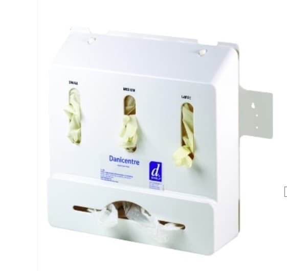 Danicentre Glove and Apron Dispenser with Backplate Danicentre Glove and Apron Dispenser with Backplate