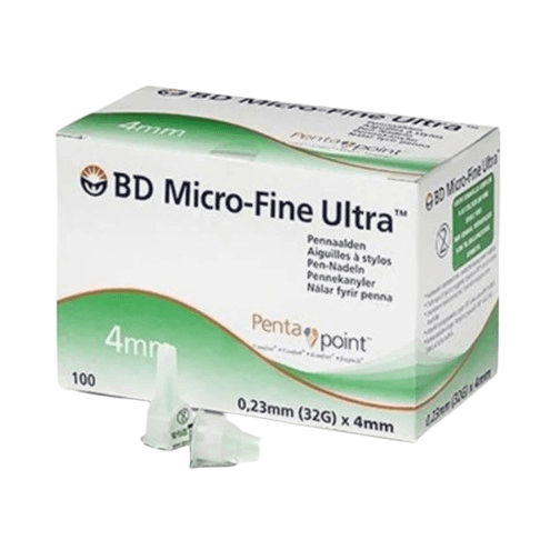 BD Safety Micro Fine and Pen Needles 0.23 x 4mm - 32g (100)