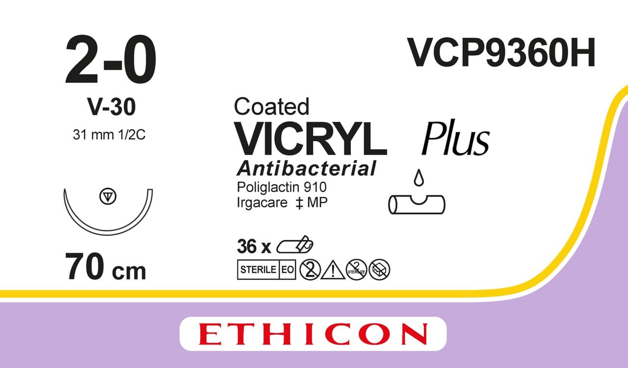 Vicryl Plus CT Vio 70CM M3 USP 2/0 S/A V-30 (36) Vicryl Plus CT Vio 70CM M3 USP 2/0 S/A V-30 (36)