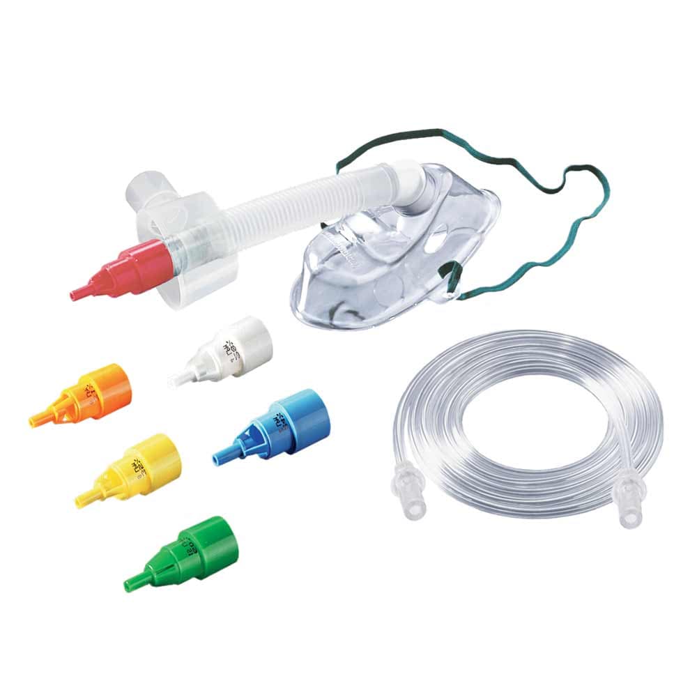 Venturi Adult Multi Mask Kit with O2 Tubing Venturi Adult Multi Mask Kit with O2 Tubing